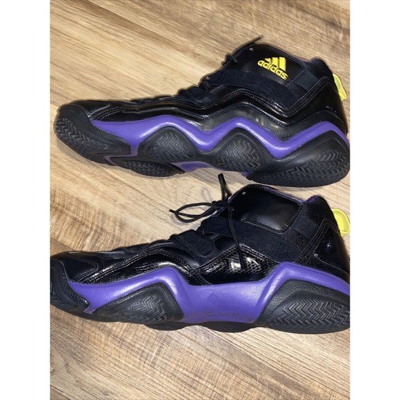 Adidas Top Ten 2000 Lakers Men’s Black Purple Mid-Calf Sneakers Sz 14 main image 8